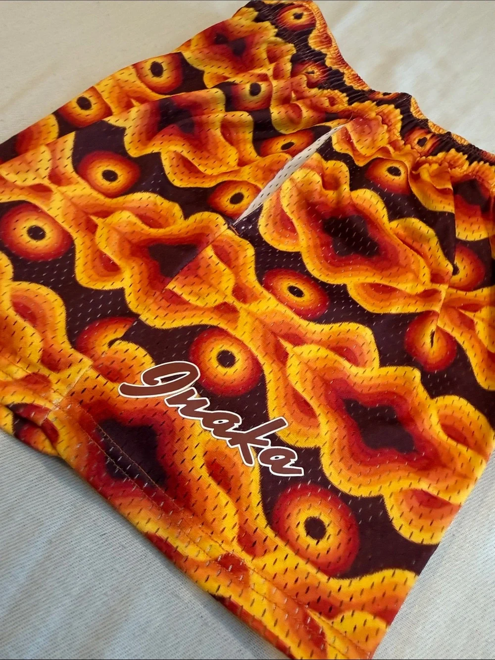 1708102 Inaka Power Short- Lava Orange SZ S EUC